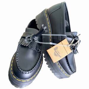 Dr. Martens Adrian Quad Loafers Women’s Size 6/ Men’s 5, Tassel Black NWOB